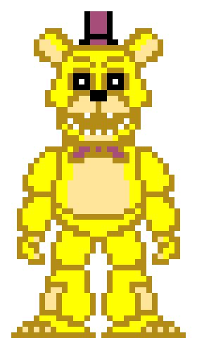 Fredbear ucn pixel art