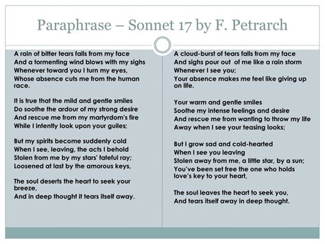 PPT - Paraphrase – Sonnet 30 by W. Shakespeare PowerPoint Presentation - ID:1982367