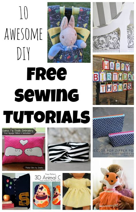 10 DIY Free Sewing Tutorials - Life Sew Savory