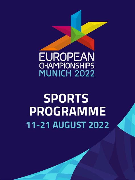 European Championships Munich 2022 Sports Programme Confirmed ...