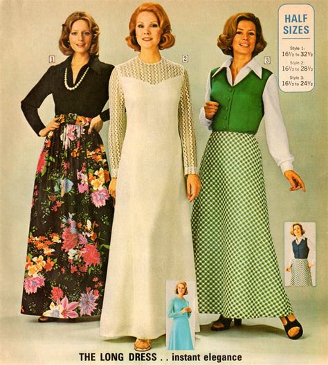 1973 fashions | Seventies fashion, 1973 fashion, Retro fashion vintage