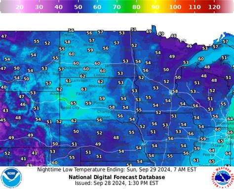 NOAA Graphical Forecast for Northern Plains