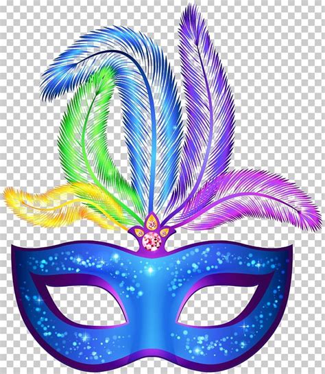 Colorful Brazilian Carnival Mask PNG