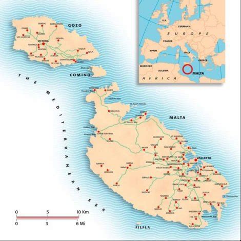 Map of the Maltese Islands | Download Scientific Diagram