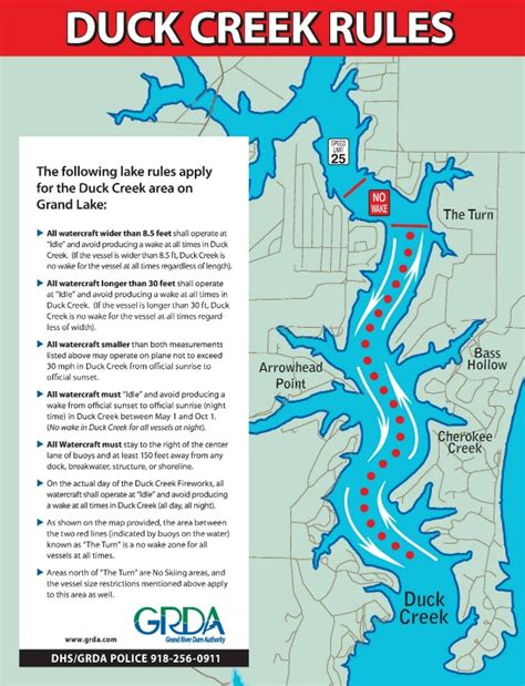 Duck Creek Boating Rules - Grand Lake Living