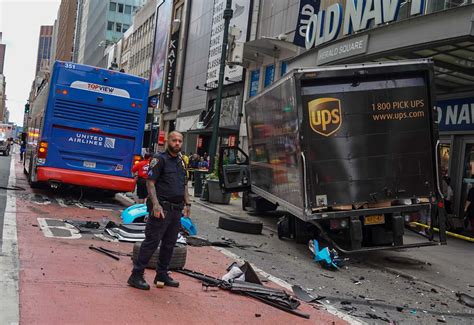 Violent crash involving Revel driver, UPS truck stuns Midtown shoppers ...