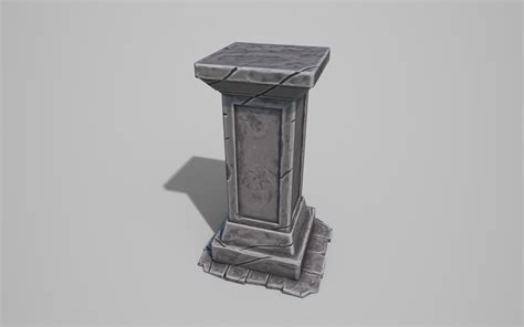 ArtStation - Stylized stone pillar