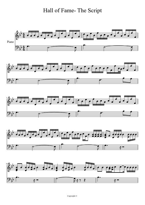 hall of fame | MuseScore.com | Music notes, Piano sheet music, Piano songs