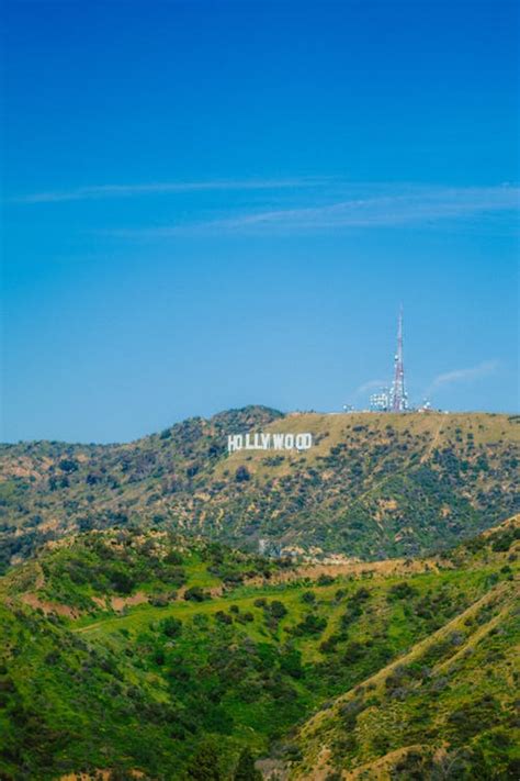 The Hollywood Sign under a Clear Blue Sky · Free Stock Photo