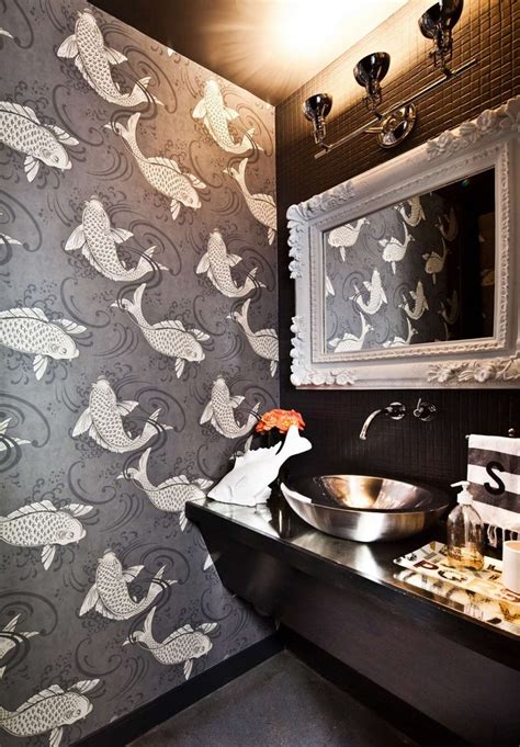 Gorgeous Wallpaper Ideas for your Modern Bathroom | Maison Valentina Blog