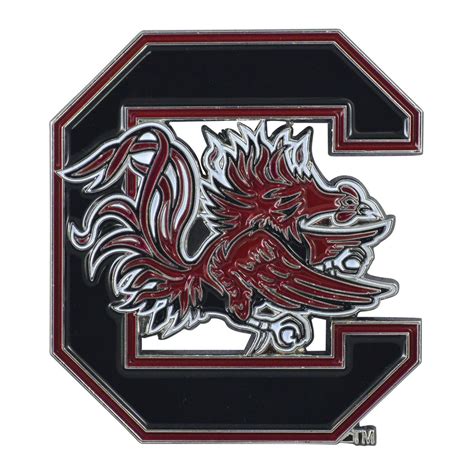 University of South Carolina Black Color Emblem - Auto Accessories