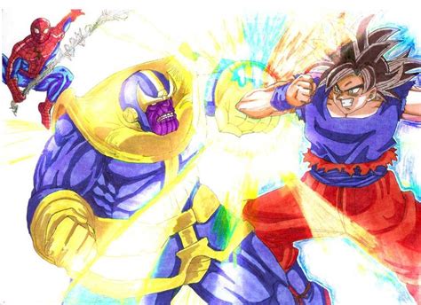 Pin de José Luis em Goku vs Thanos