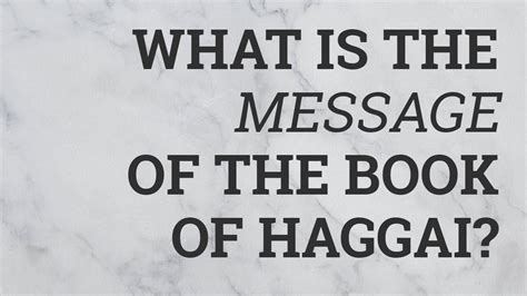 Book Of Haggai Summary : Book Of Haggai American Standard Version Free ...