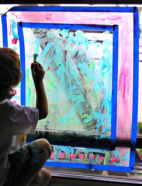 Window Painting: Rainy Day Activity for Kids