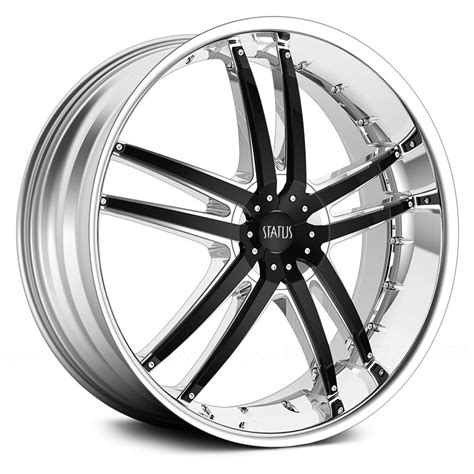 STATUS® FANG Wheels - Chrome with Black Inserts Rims