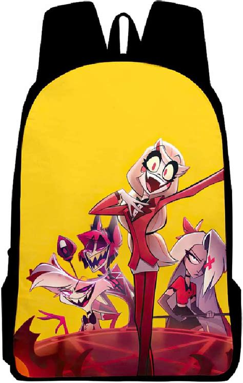 Amazon.com | Nvibcsd Hazbin Anime Hotel Backpacks for School Bookbag ...