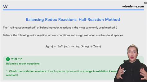 Balancing Redox Reactions [half-reaction method] - Wize University Chemistry Textbook | Wizeprep