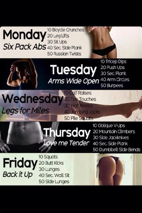 Pin by redactedpgjqarz on Workout | 5 day workout plan, Total body workout, Fitness body