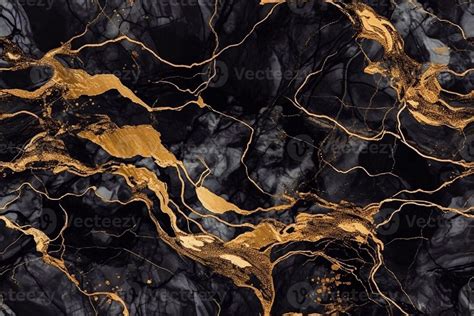 Luxury black and gold marble seamless texture background for creating an abstract and minimalist ...