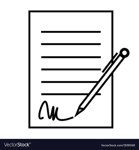 Contract icon Royalty Free Vector Image - VectorStock