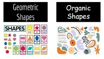 GEOMETRIC AND ORGANIC SHAPES by ART makes you smART | TPT