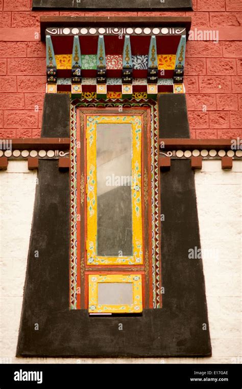 Art in Buddhist Monastery architecture in Sikkim, India - hand crafted ...