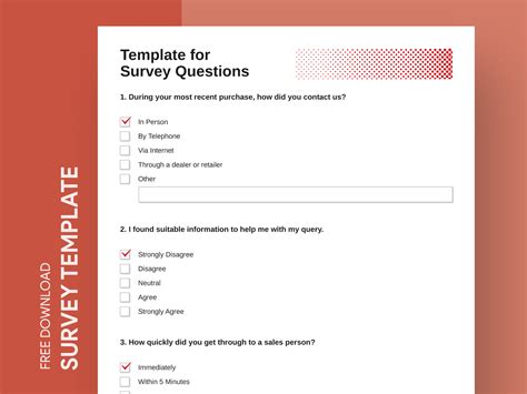 Free Google Docs Template for Survey Questions by Free Google Docs Templates - gdoc.io on Dribbble