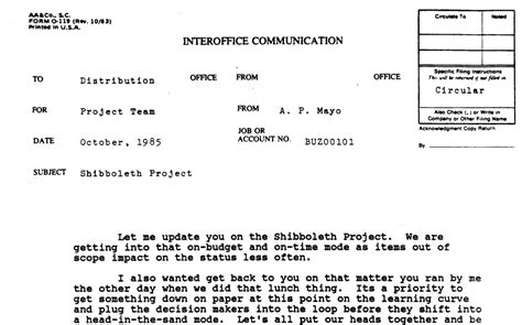 The Shibboleth Project - Tony Mayo