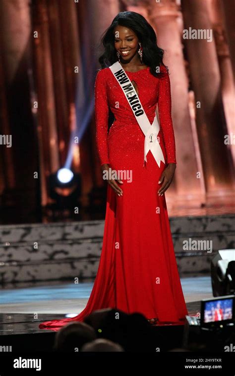 Miss New Mexico USA, Naomie Germain on stage during the 2016 MISS USA ...