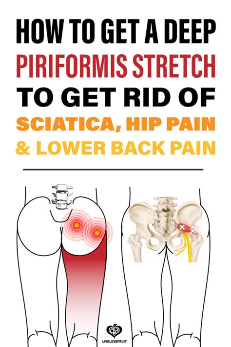 How To Get A Deep Piriformis Stretch To Get Rid of Sciatica, Hip ...