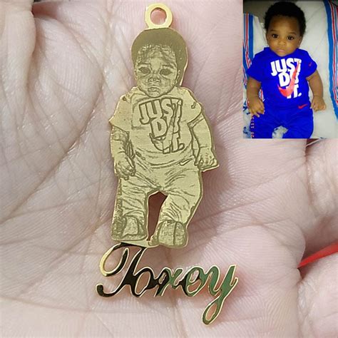 VVS Jewelry 3D Custom Portrait Photo Chain