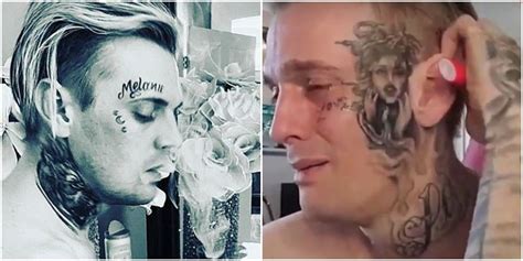 Aaron Carter's Ex-Tattoo Artist Says His 'Melanie' Face Tattoo Was A ...