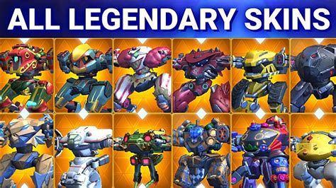 Mech Arena All Lengendary Skins Unlock - YouTube