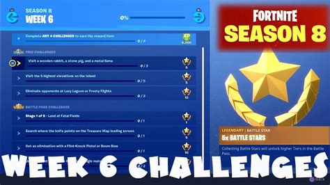 (Chapter 1) ALL Week 6 Challenges Guide - Fortnite Battle Royale Season ...