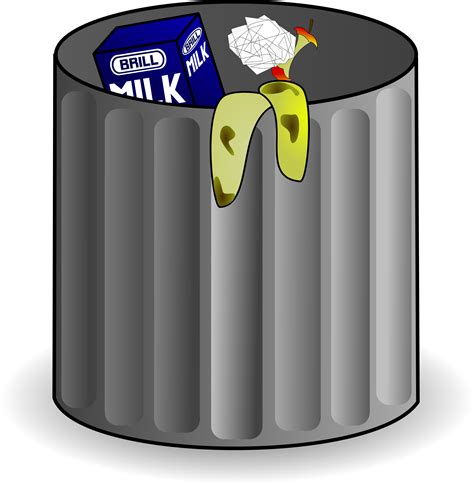 Clipart - trash can