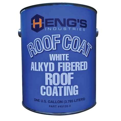 Heng's 16-45128-4 Alkyd Fibered Roof Coating, White - 1 Gallon - Walmart.com - Walmart.com