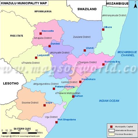 KwaZulu-Natal Map