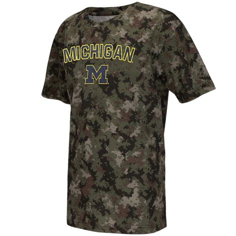 Michigan Wolverines Camo Commando T-Shirt