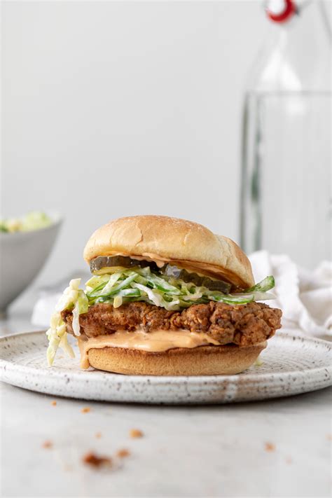 spicy fried chicken sandwich with jalapeño slaw | With Spice