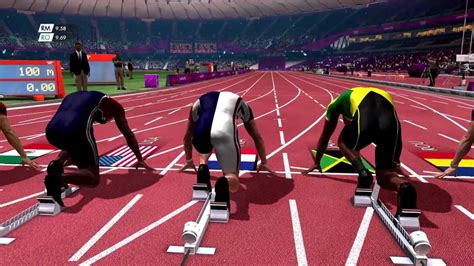 London 2012 - 100m dash gameplay clip (PC, 1080p) - YouTube