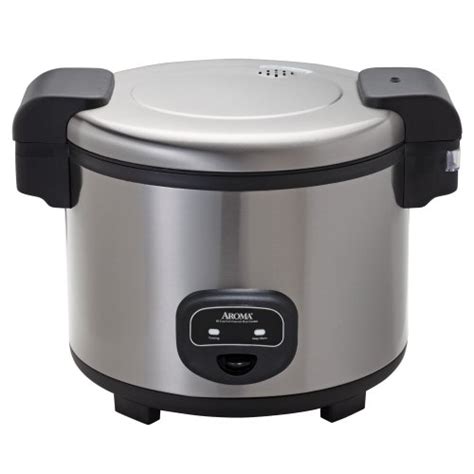 Aroma Stainless Steel Commercial Rice Cooker, 60-Cup, 1