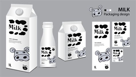 Milk package design, milk label design, Milk boxes set and bottle vector, box realistic 3d ...