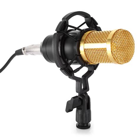 Excelvan BM 800 Condenser Microphone Studio Sound Vocal Recording Microphone Broadcast And ...