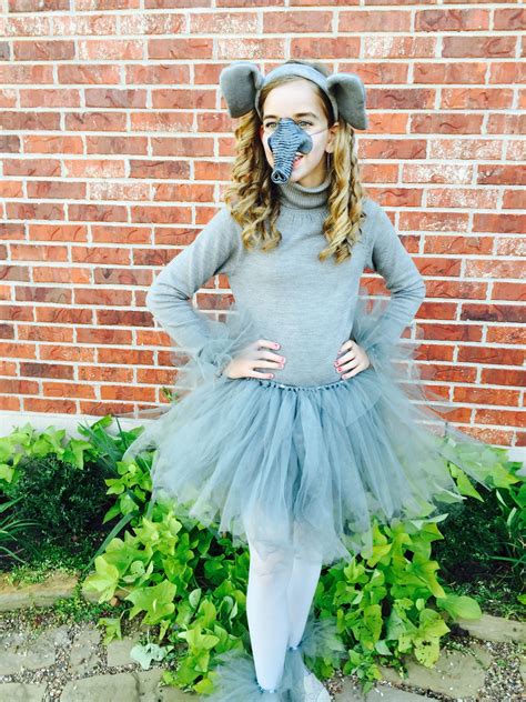 Cutest elephant costume yet!!! Diy tutu on youtube and order the ears on amazon. Next buy ...