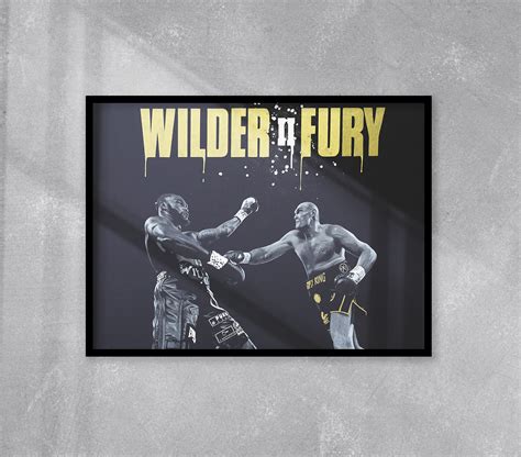 Tyson Fury Vs Deontay Wilder II - Painting. Tyson Fury Painting, Boxing ...