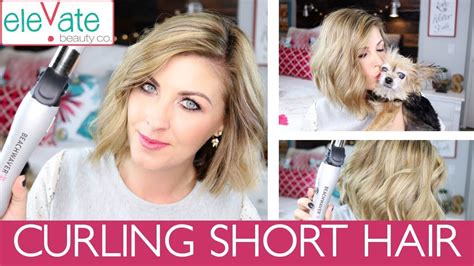 BEACHWAVER S1 REVIEW Curling Short Hair How to demo! (Rotating Curling ...