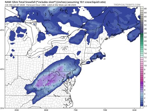 Winter Weather Advisory map 2 - delaware-surf-fishing.com