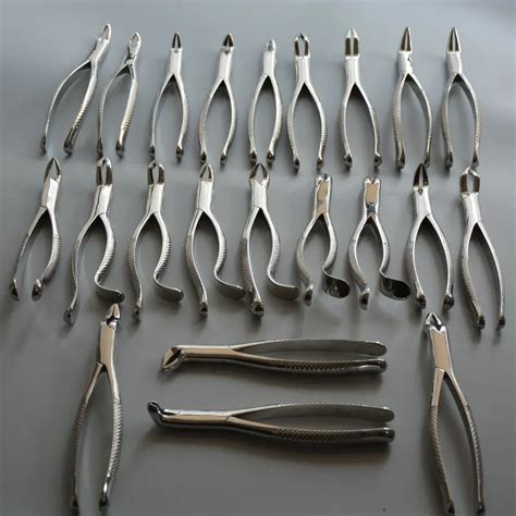 23pcs full set dental teeth extraction forceps Dental surgical instrument names of Dental Tooth ...