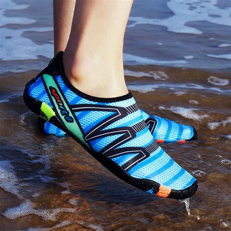 Men Women Aqua Shoes Water Shoes Breathable Outdoor Sneaker Fishing Diving Scok Wading Male ...