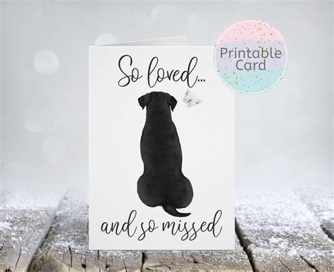 Dog Sympathy Card Printable Pet Condolence Card Pet - Etsy